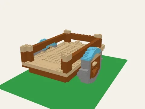 Hand cart brick model