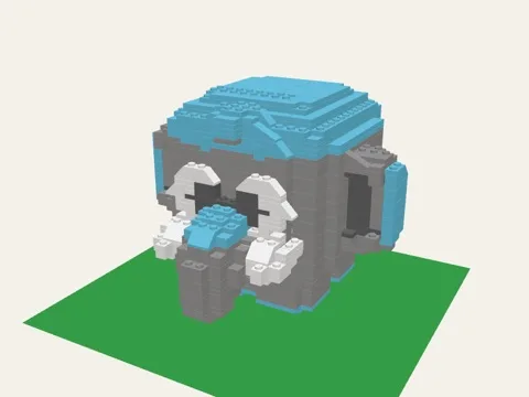 Elephant brick model