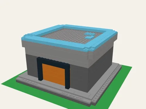 Garage brick model