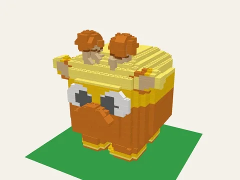 Giraffe brick model