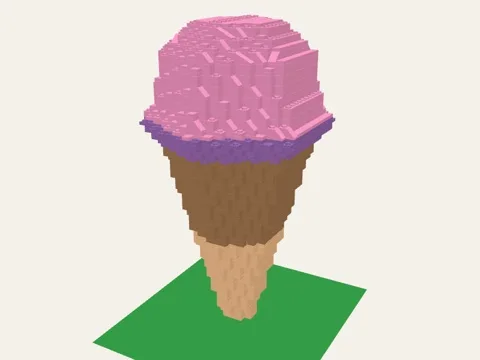 Ice cream brick model