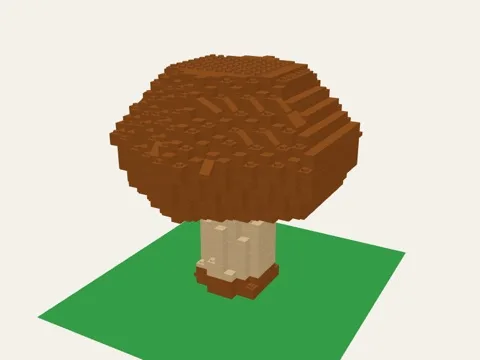 Mushroom brick model