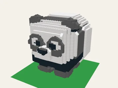 Panda brick model
