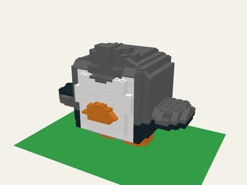 Penguin brick model