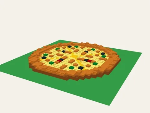 Pizza brick model