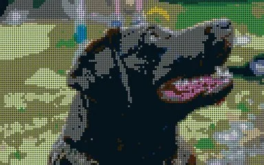 Labrador brick mosaic