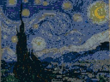 The Starry Night brick mosaic
